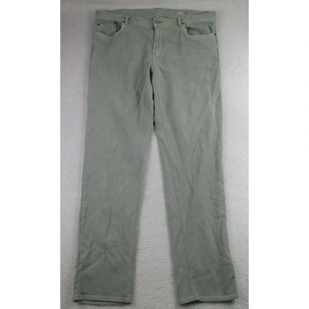 Faherty Brand Pants Mens 38 Sage Green Soft Stretch‎ 5-Pocket Casual Jeans Style
